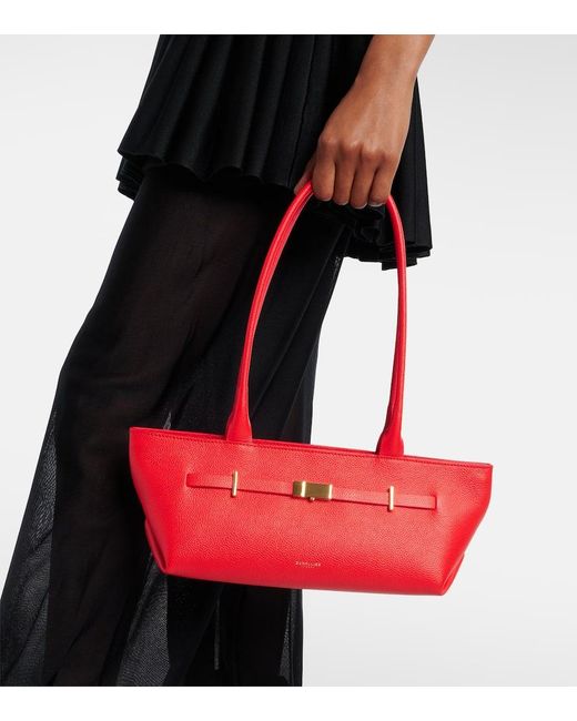 DeMellier London Red New York Leather Shoulder Bag