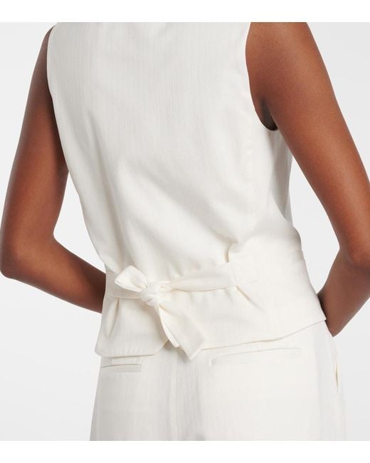 Max Mara White Cotton Vest