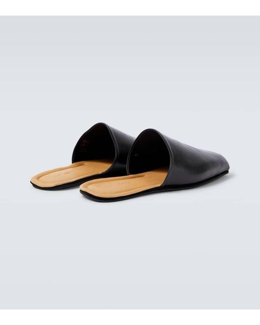 Our Legacy Black Cigarr Leather Mules for men