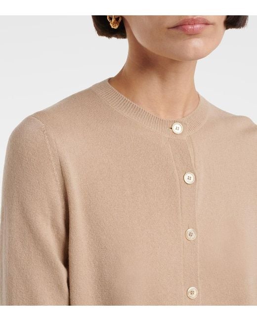 Ralph Lauren Natural Cable-Knit Cashmere Cardigan
