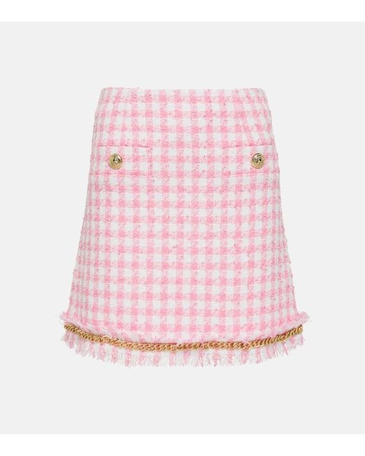 Minifalda Gabrielle De Pata De Gallo Rebecca Vallance de color Pink