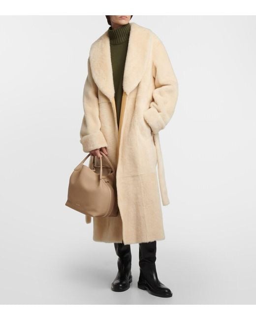 Loro Piana Natural Bale Large Leather Tote Bag
