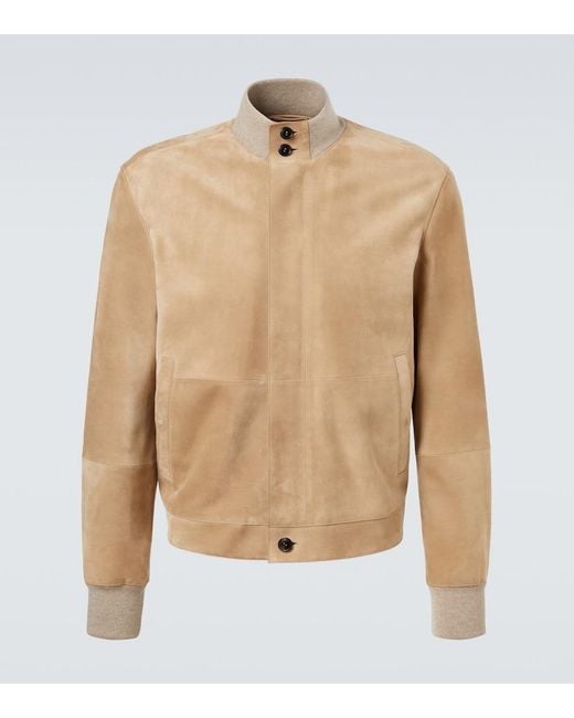 Zegna Natural Suede Blouson for men