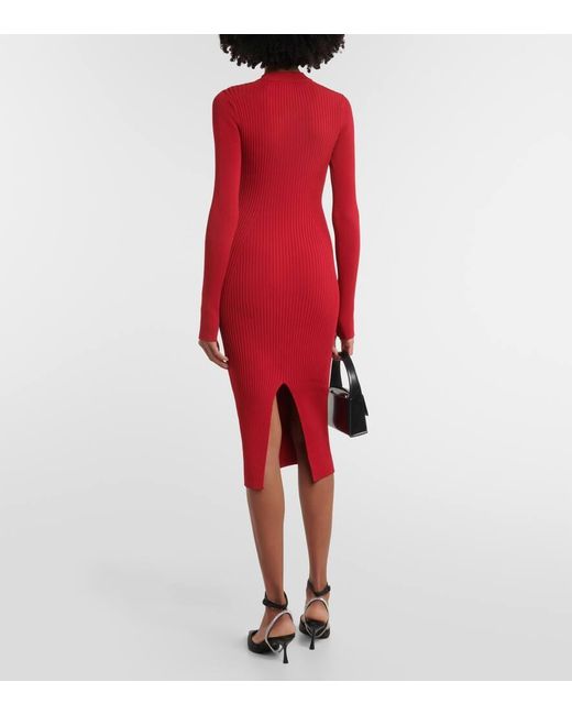 Jonathan Simkhai Red Midikleid Nikolai