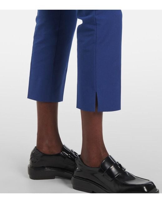 Pantalon Slim Bing Court En Coton Melange Joseph en coloris Blue