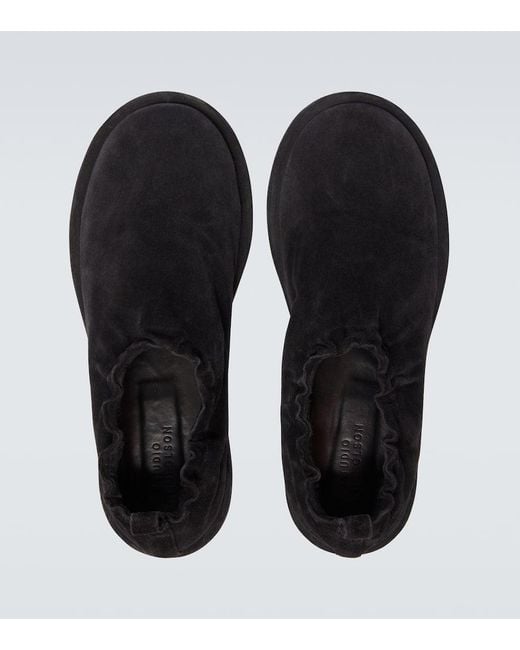 Studio Nicholson Black Korine Suede Slip-On Shoes for men