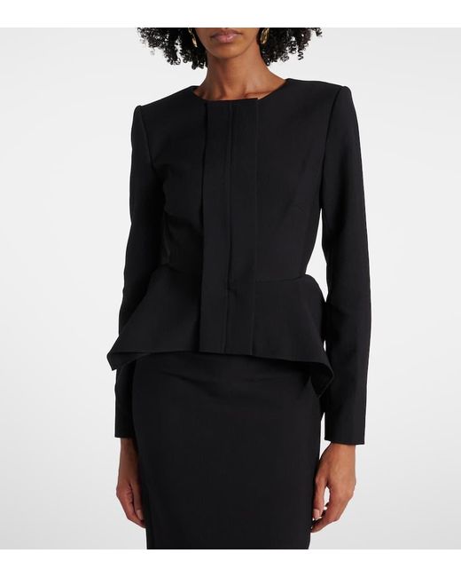 Roland Mouret Black Jacke Aus Crepe
