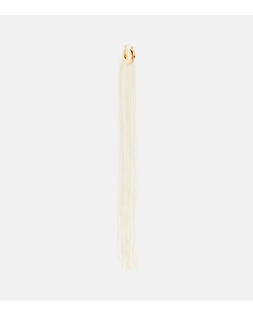 Jil Sander White Ohrringe