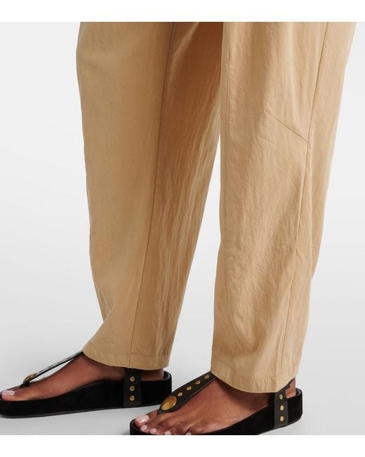 Isabel Marant Natural Falcona Wide-Leg Pants