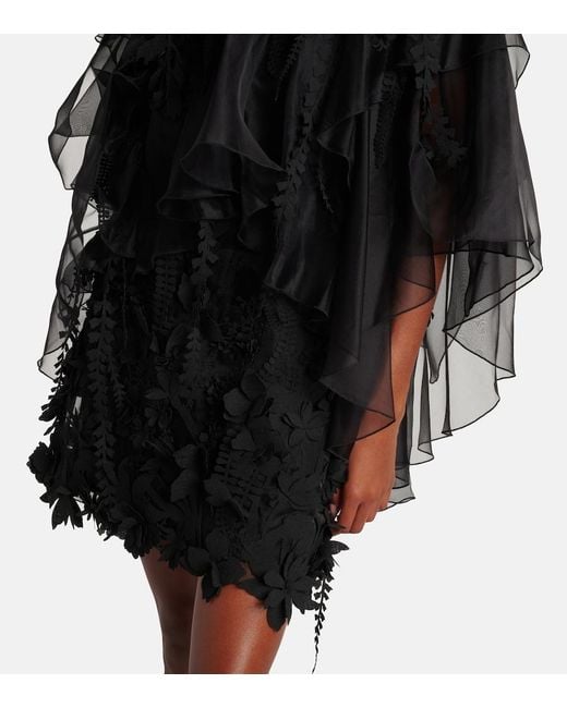 Robe Hypnotic A Fleurs Zimmermann en coloris Black