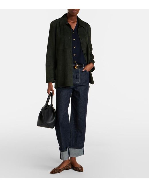 Max Mara Blue Cotton And Silk Vest
