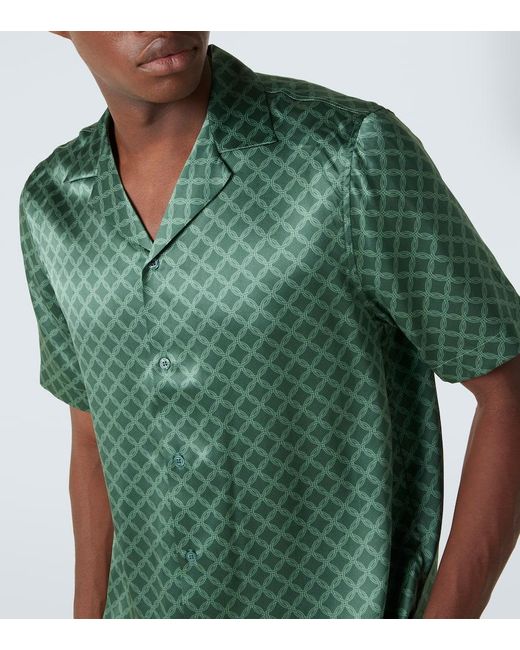 Camicia Bowling Roberto di Frescobol Carioca in Green da Uomo
