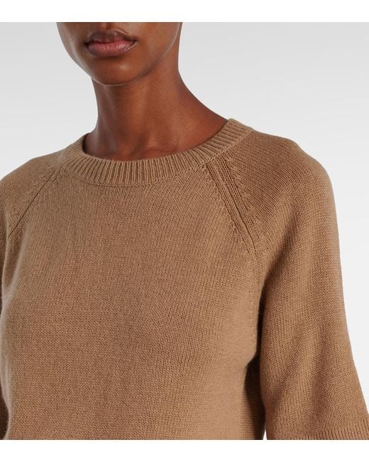 Jardin Des Orangers Brown Wool And Cashmere Sweater