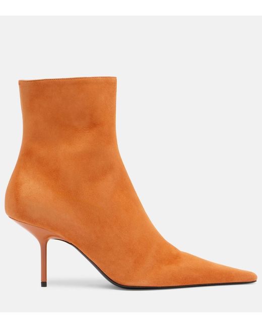 Victoria Beckham Brown Sloan Suede Ankle Boots