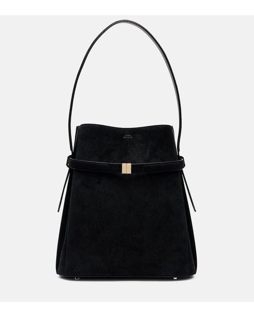 Sac Seau En Daim Totême  en coloris Black