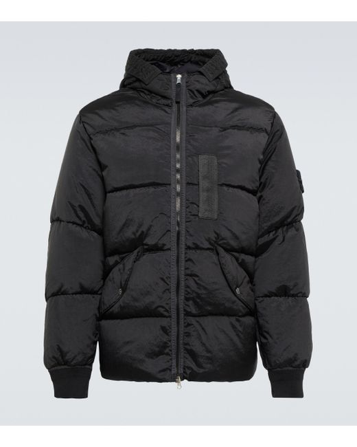 Stone Island Synthetic Technical Down Jacket in Black for Men | Lyst UK