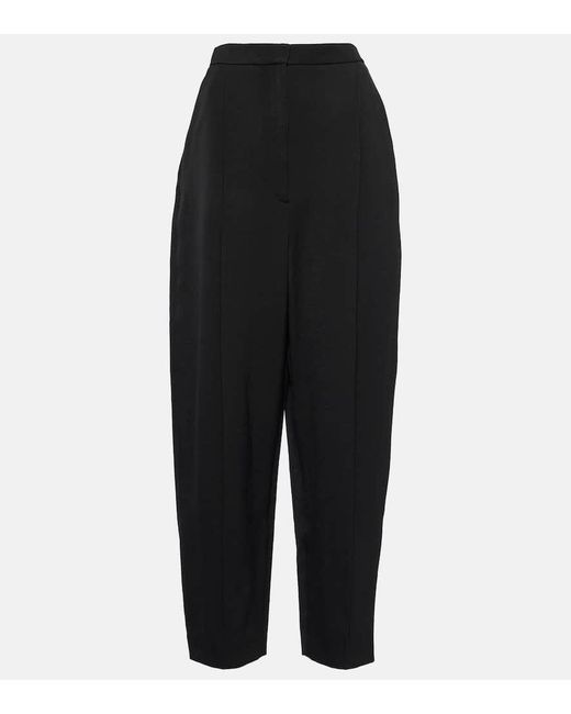 Pantaloni regular Ashford in misto lana di Khaite in Black