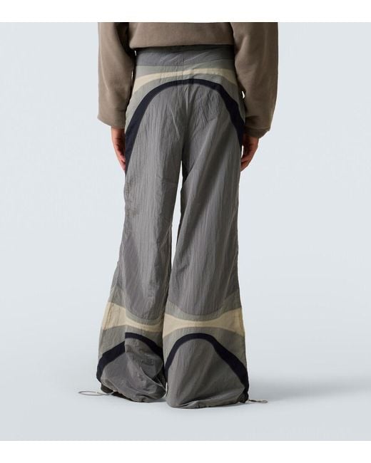 ERL Gray Technical Flared Pants for men