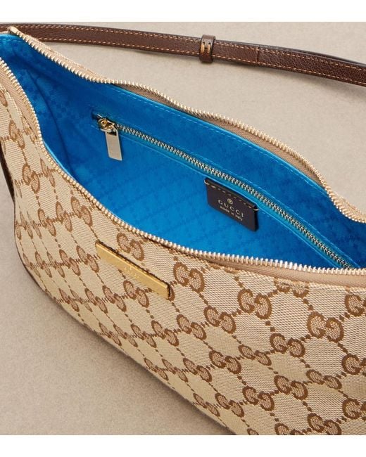 Gucci Brown Lady Lunetta Small Gg Canvas Shoulder Bag
