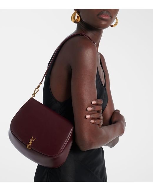 Borsa A Spalla Voltaire Medium di Saint Laurent in Purple