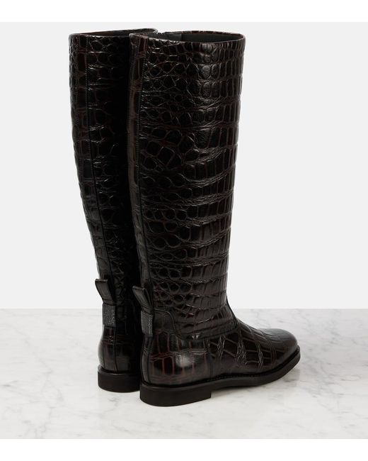 Brunello Cucinelli Black Stiefel Aus Leder
