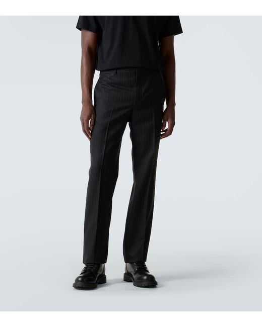 Givenchy Gerade Hose Aus Wolle in Black für Herren