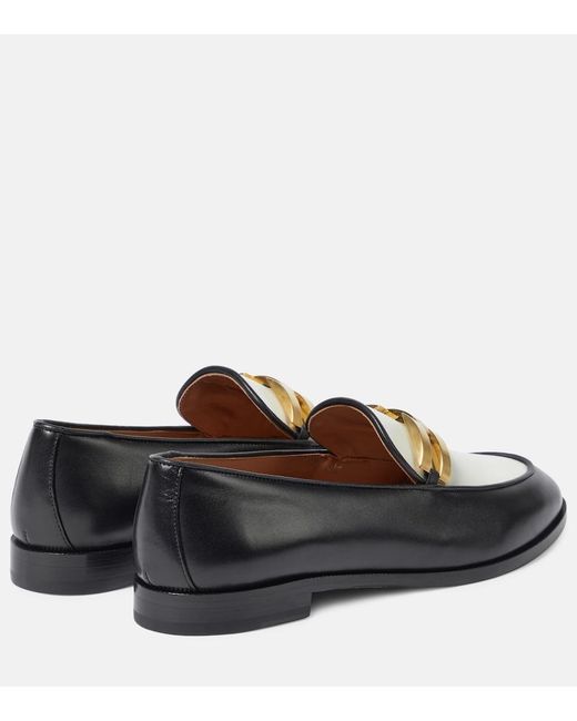 Aquazzura Multicolor Brandi Leather Loafers