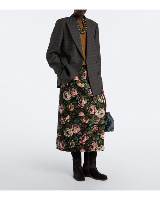 Dries Van Noten Black Calf Hair Mid-Calf Boots