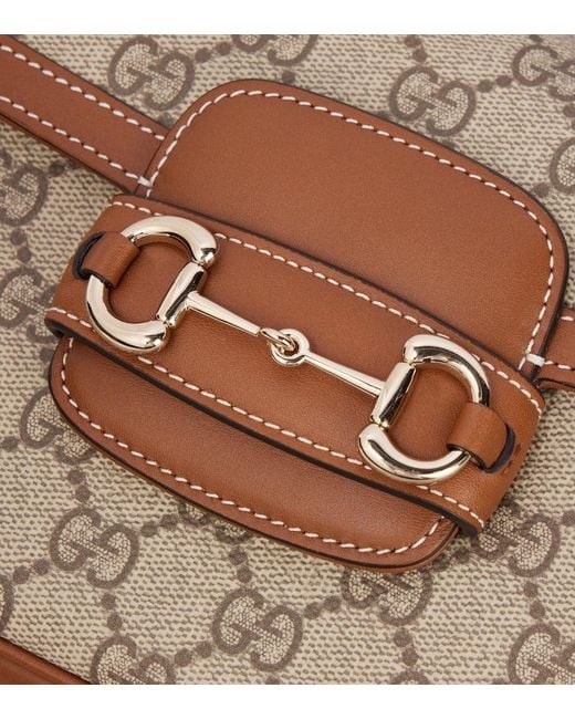 Gucci Brown Horsebit 1955 Small Shoulder Bag