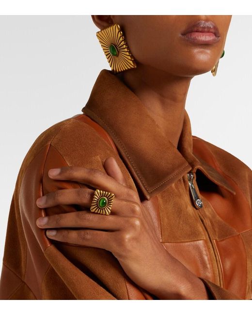 Versace White Circe Ring