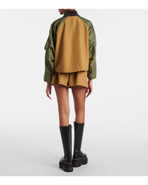 Sacai Natural Cotton-Blend Twill Blouson