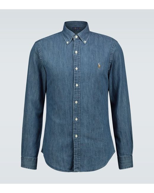 Polo Ralph Lauren Denim Shirt in Blue for Men | Lyst