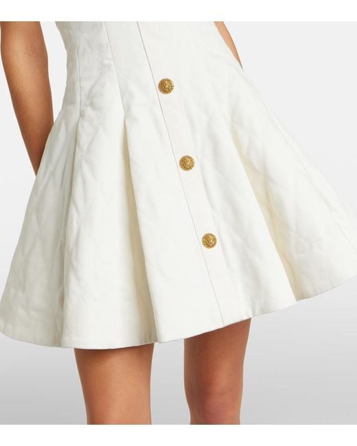 Balmain Natural Denim Minidress