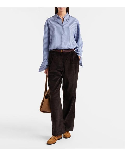 Tory Burch Brown Suede Penny Loafers