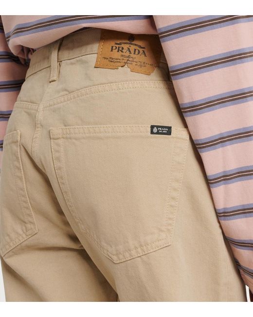 Jean Straight Prada en coloris Natural
