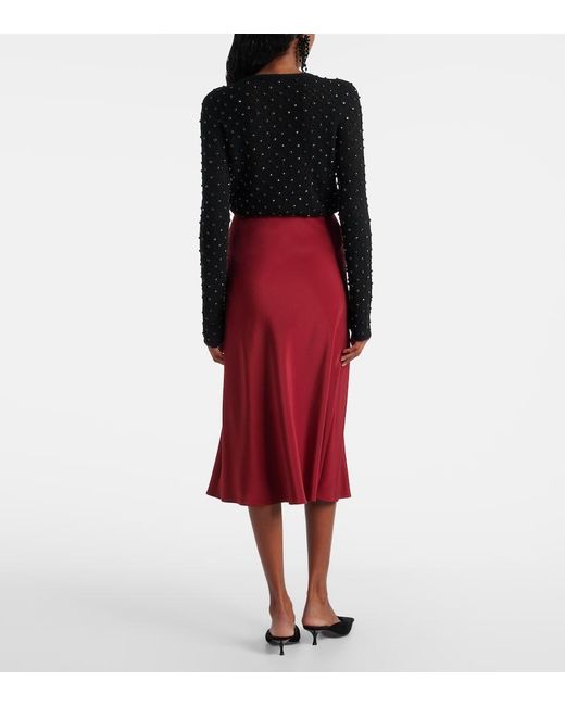 Gonna Midi Borbona di Max Mara in Red