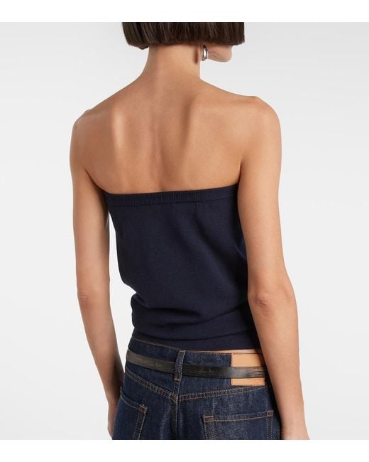 Magda Butrym Blue Wool Top