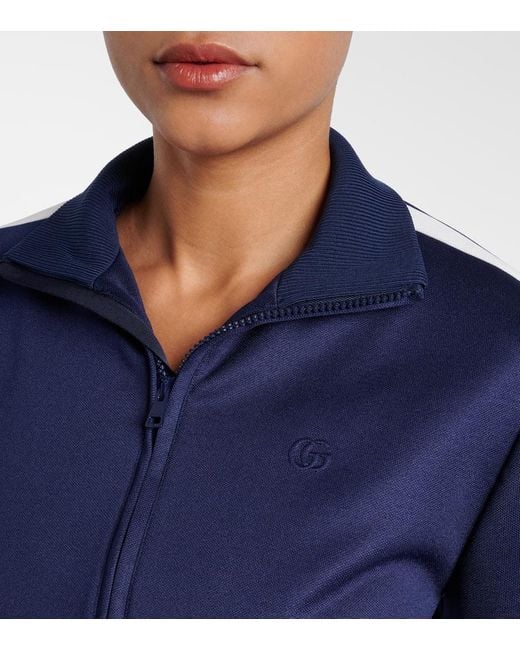 Gucci Blue Gg Track Jacket
