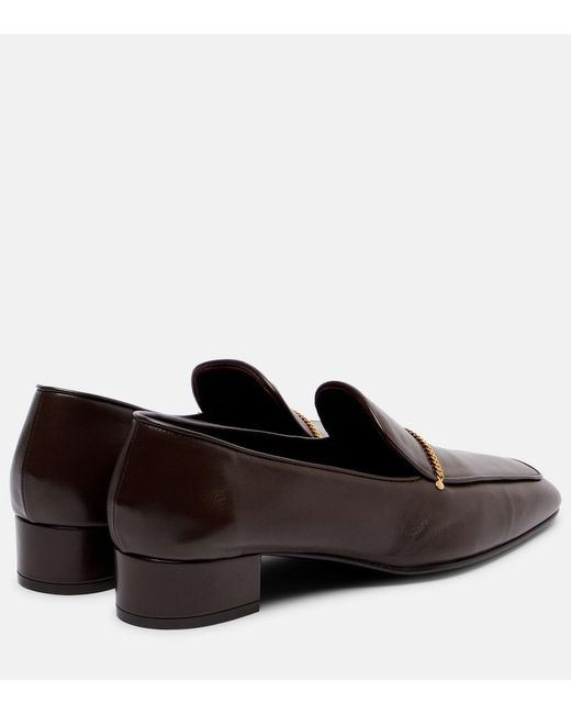 Herbert Levine Brown Fair And Square 30 Leather Loafer Pumps