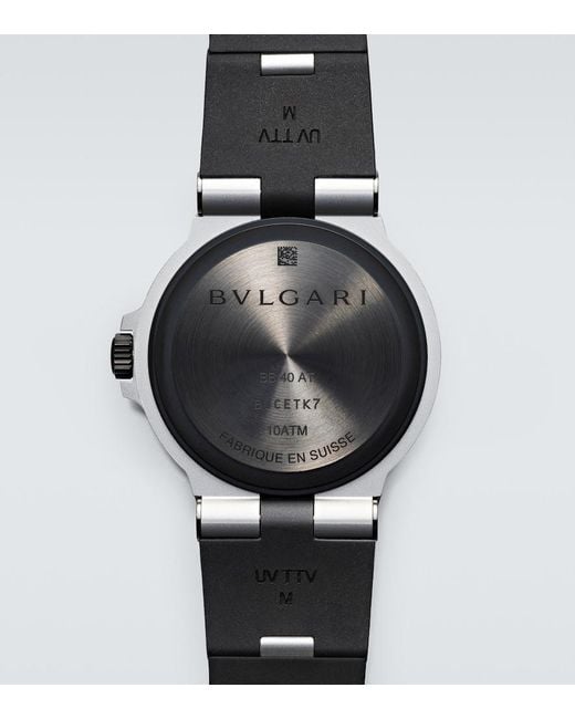 BVLGARI Metallic Aluminium Watch for men