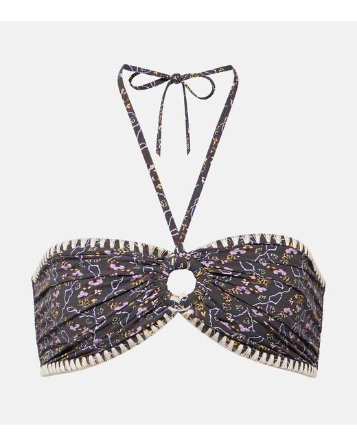 Isabel Marant Black Starneage Halterneck Bikini Top