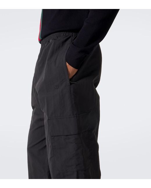 Gucci Blue Faille Cargo Pants for men