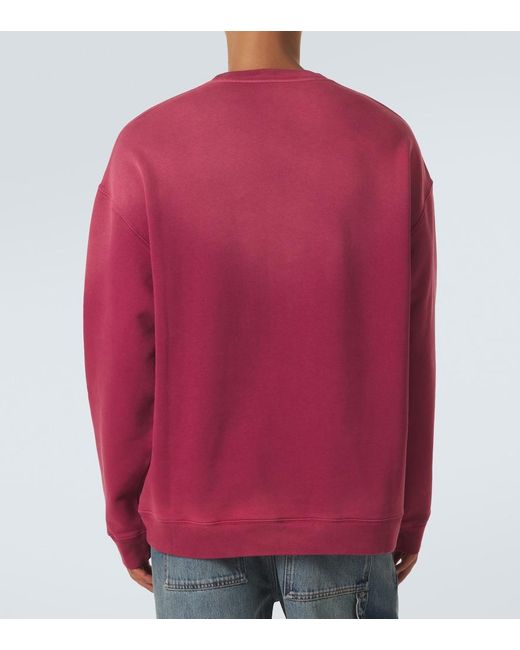 Loewe Pink Anagram Cotton Jersey Sweatshirt for men