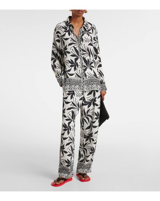 Velvet Black Sienna Printed Shirt