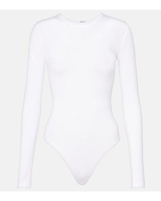 Wolford White Berlin Bodysuit