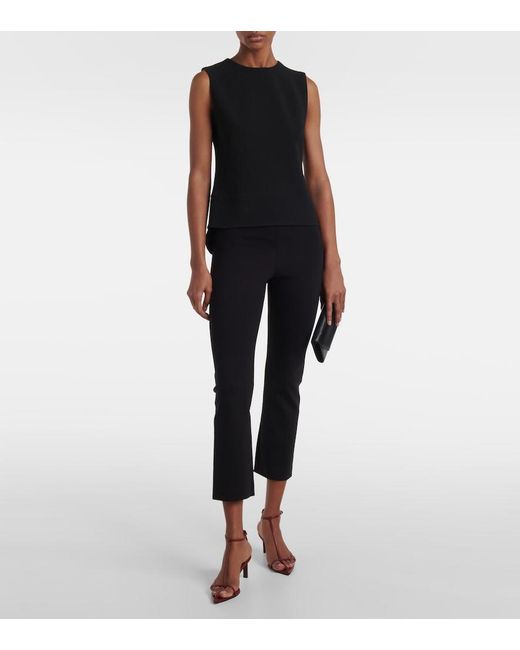 FFORME Blue Shim Cropped Jersey Slim Pants