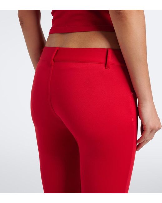 Gucci Red Jersey Leggings