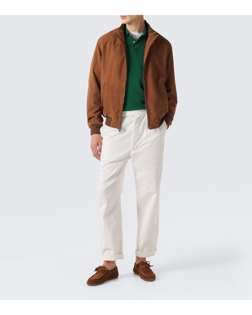 Polo Ralph Lauren Brown Suede Blouson Jacket for men