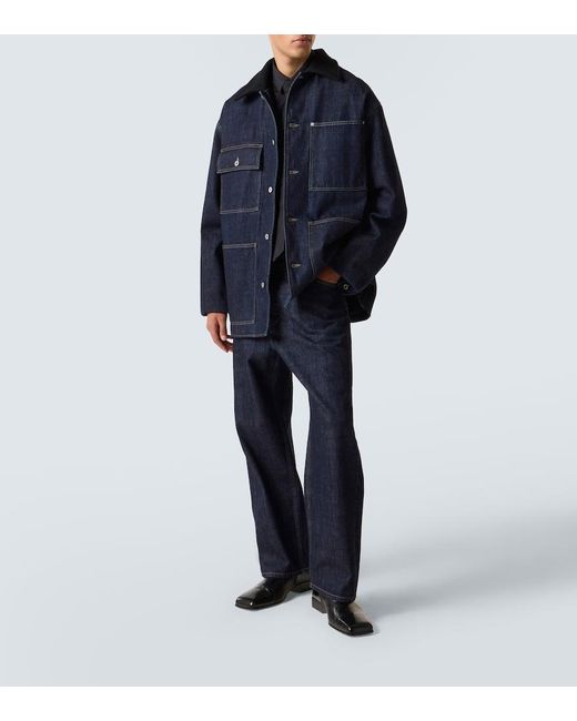 Jil Sander Blue Oversized Denim Jacket for men