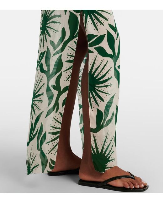 Cala De La Cruz Green Odele Printed Maxi Dress